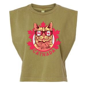 Canadian Cat Garment-Dyed Women's Muscle Tee