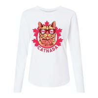 Canadian Cat Womens Cotton Relaxed Long Sleeve T-Shirt