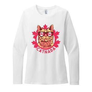 Canadian Cat Womens CVC Long Sleeve Shirt