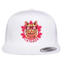 Canadian Cat Flat Bill Trucker Hat