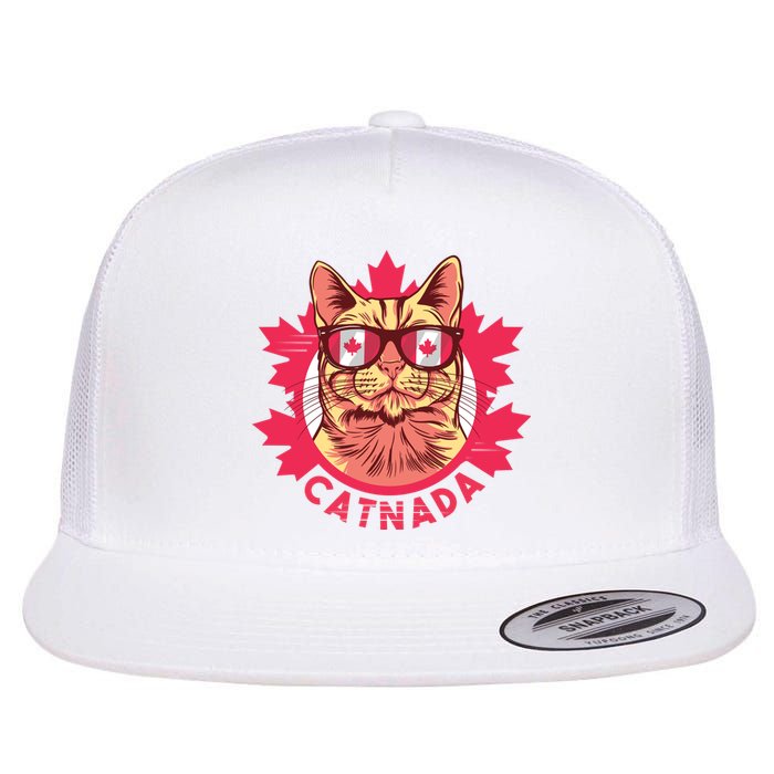 Canadian Cat Flat Bill Trucker Hat