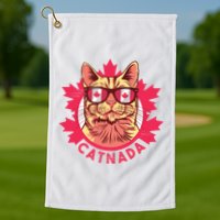 Canadian Cat Golf Towel