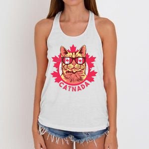 Canadian Cat Women's Knotted Racerback Tank