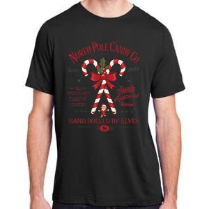 Candy Cane Company Elf Christmas Old Fashioned North Pole Adult ChromaSoft Performance T-Shirt