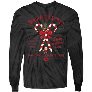 Candy Cane Company Elf Christmas Old Fashioned North Pole Tie-Dye Long Sleeve Shirt