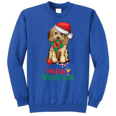 Christmas Cockapoo Cavapoo Doodle Santa Merry Woofmas Gift Sweatshirt