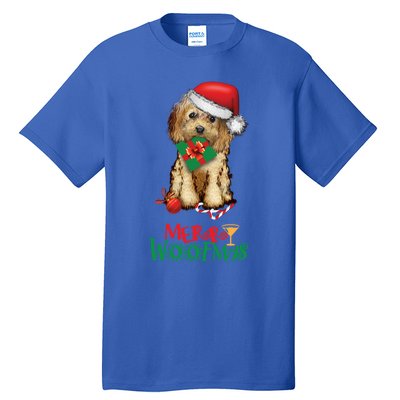 Christmas Cockapoo Cavapoo Doodle Santa Merry Woofmas Gift Tall T-Shirt