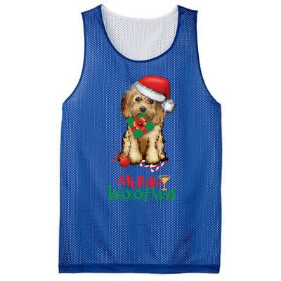 Christmas Cockapoo Cavapoo Doodle Santa Merry Woofmas Gift Mesh Reversible Basketball Jersey Tank