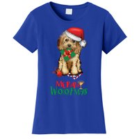 Christmas Cockapoo Cavapoo Doodle Santa Merry Woofmas Gift Women's T-Shirt