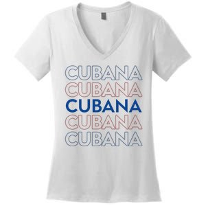 Cubana Classic Women's V-Neck T-Shirt