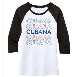 Cubana Classic Women's Tri-Blend 3/4-Sleeve Raglan Shirt