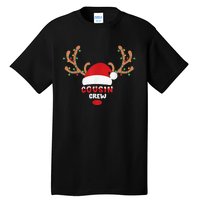 Cousin Crew Christmas Reindeer Santa Hat Matching Pajama Tall T-Shirt