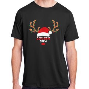 Cousin Crew Christmas Reindeer Santa Hat Matching Pajama Adult ChromaSoft Performance T-Shirt