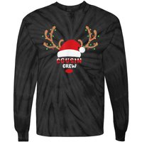 Cousin Crew Christmas Reindeer Santa Hat Matching Pajama Tie-Dye Long Sleeve Shirt