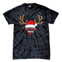 Cousin Crew Christmas Reindeer Santa Hat Matching Pajama Tie-Dye T-Shirt