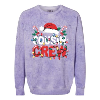 Cousin Crew Christmas Cousins Christmas Crew Gift Colorblast Crewneck Sweatshirt