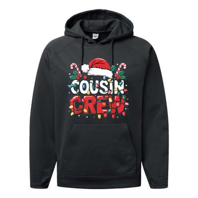 Cousin Crew Christmas Cousins Christmas Crew Gift Performance Fleece Hoodie