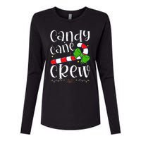 Candy Cane Crew Funny Christmas Candy Lover Xmas Womens Cotton Relaxed Long Sleeve T-Shirt