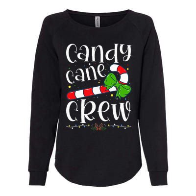 Candy Cane Crew Funny Christmas Candy Lover Xmas Womens California Wash Sweatshirt