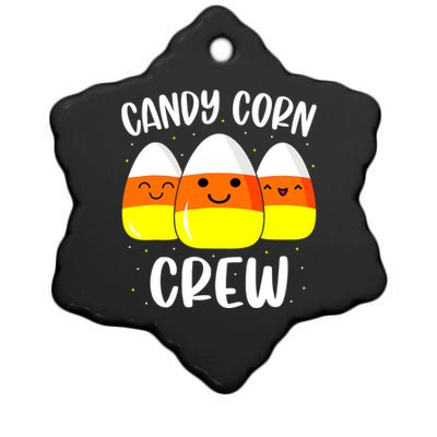 Candy Corn Crew Halloween Costume Friends Ceramic Star Ornament