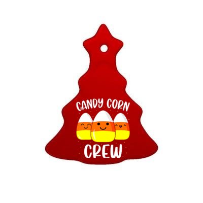 Candy Corn Crew Halloween Costume Friends Ceramic Tree Ornament