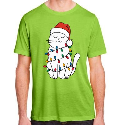 Cute Cat Christmascat Lover Gift For Christmas Adult ChromaSoft Performance T-Shirt