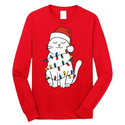 Cute Cat Christmascat Lover Gift For Christmas Long Sleeve Shirt