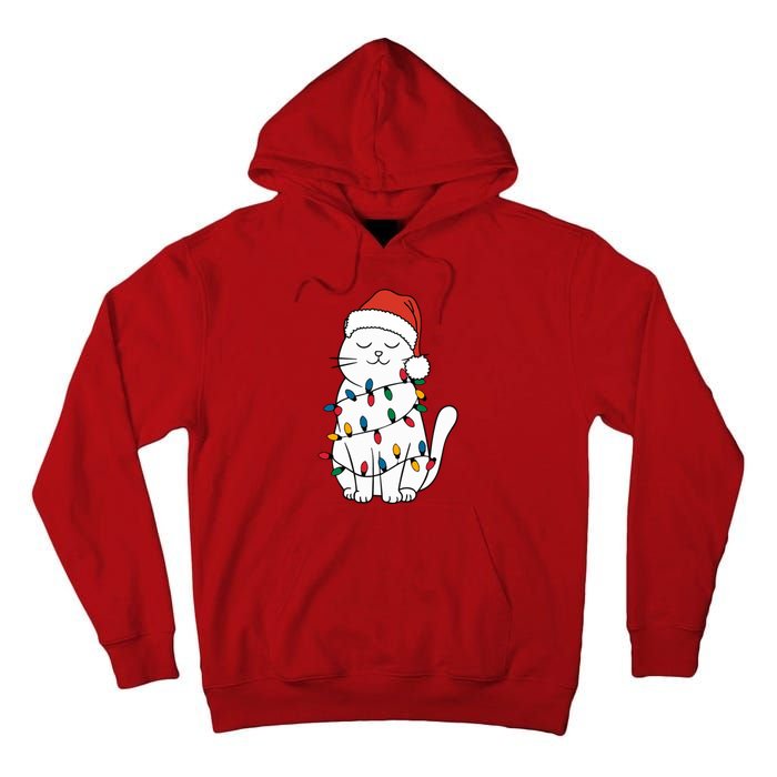 Cute Cat Christmascat Lover Gift For Christmas Tall Hoodie