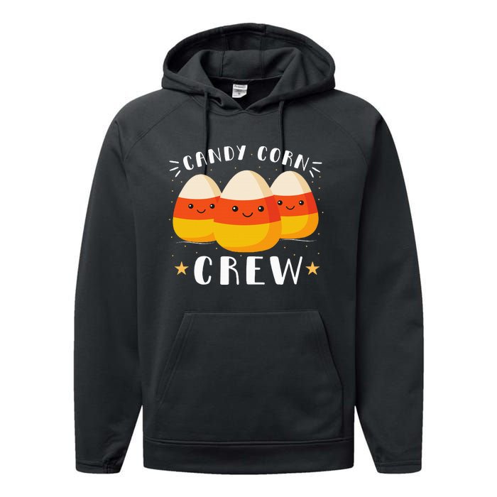 Candy Corn Crew Halloween Costume Friends Performance Fleece Hoodie