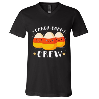 Candy Corn Crew Halloween Costume Friends V-Neck T-Shirt