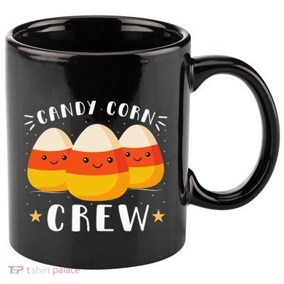 Candy Corn Crew Halloween Costume Friends 11oz C Handle Ceramic Mug