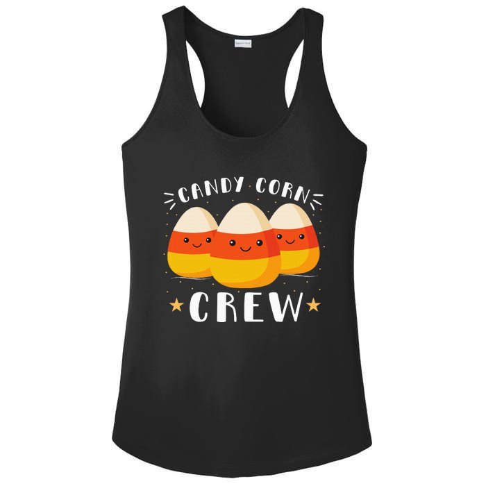 Candy Corn Crew Halloween Costume Friends Ladies PosiCharge Competitor Racerback Tank