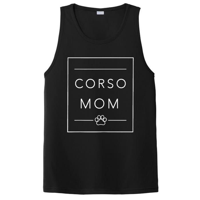 Cute Cane Corso Dog Mom Lover Tee, Minimalist Cane Corso Mom PosiCharge Competitor Tank