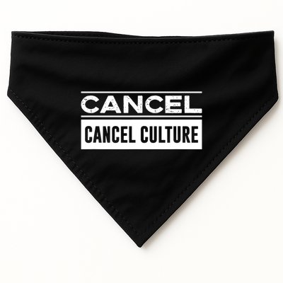 Cancel Cancel Culture USA-Made Doggie Bandana