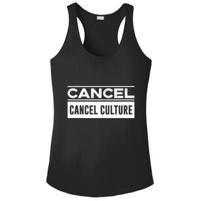 Cancel Cancel Culture Ladies PosiCharge Competitor Racerback Tank