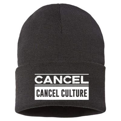 Cancel Cancel Culture Sustainable Knit Beanie