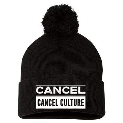 Cancel Cancel Culture Pom Pom 12in Knit Beanie