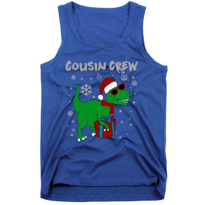 Cousin Crew Christmasaurus Funny Xmas Dinosaur Snowflake Meaningful Gift Tank Top