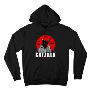 Catzilla Cute Cat Stuff For Cat Lover Cat Mom Cat Dad Hoodie