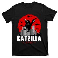 Catzilla Cute Cat Stuff For Cat Lover Cat Mom Cat Dad T-Shirt