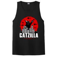 Catzilla Cute Cat Stuff For Cat Lover Cat Mom Cat Dad PosiCharge Competitor Tank