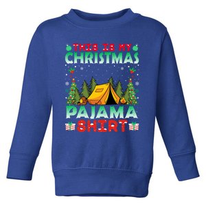 Camping Camper Christmas Pajama Gift Christmas Holiday Gift Toddler Sweatshirt