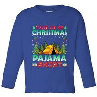 Camping Camper Christmas Pajama Gift Christmas Holiday Gift Toddler Long Sleeve Shirt