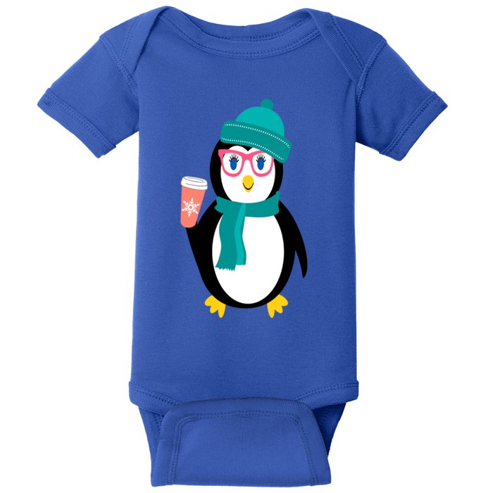 Cute Chillin Christmas Holiday Gift For Penguin Lovers Funny Gift Baby Bodysuit