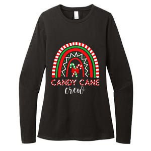 Candy Cane Crew Rainbow Candy Christmas Womens CVC Long Sleeve Shirt