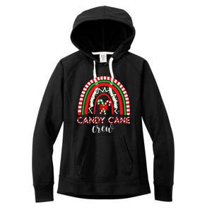 Candy Cane Crew Rainbow Candy Christmas Women's Fleece Hoodie