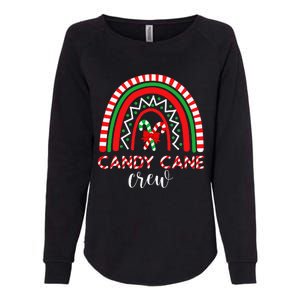 Candy Cane Crew Rainbow Candy Christmas Womens California Wash Sweatshirt