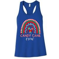 Candy Cane Crew Rainbow Candy Christmas Women's Racerback Tank