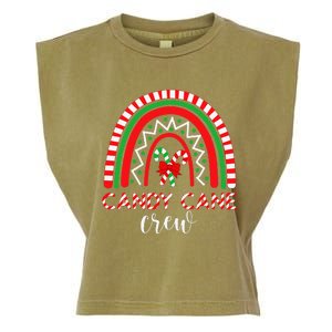 Candy Cane Crew Rainbow Candy Christmas Garment-Dyed Women's Muscle Tee