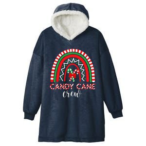 Candy Cane Crew Rainbow Candy Christmas Hooded Wearable Blanket